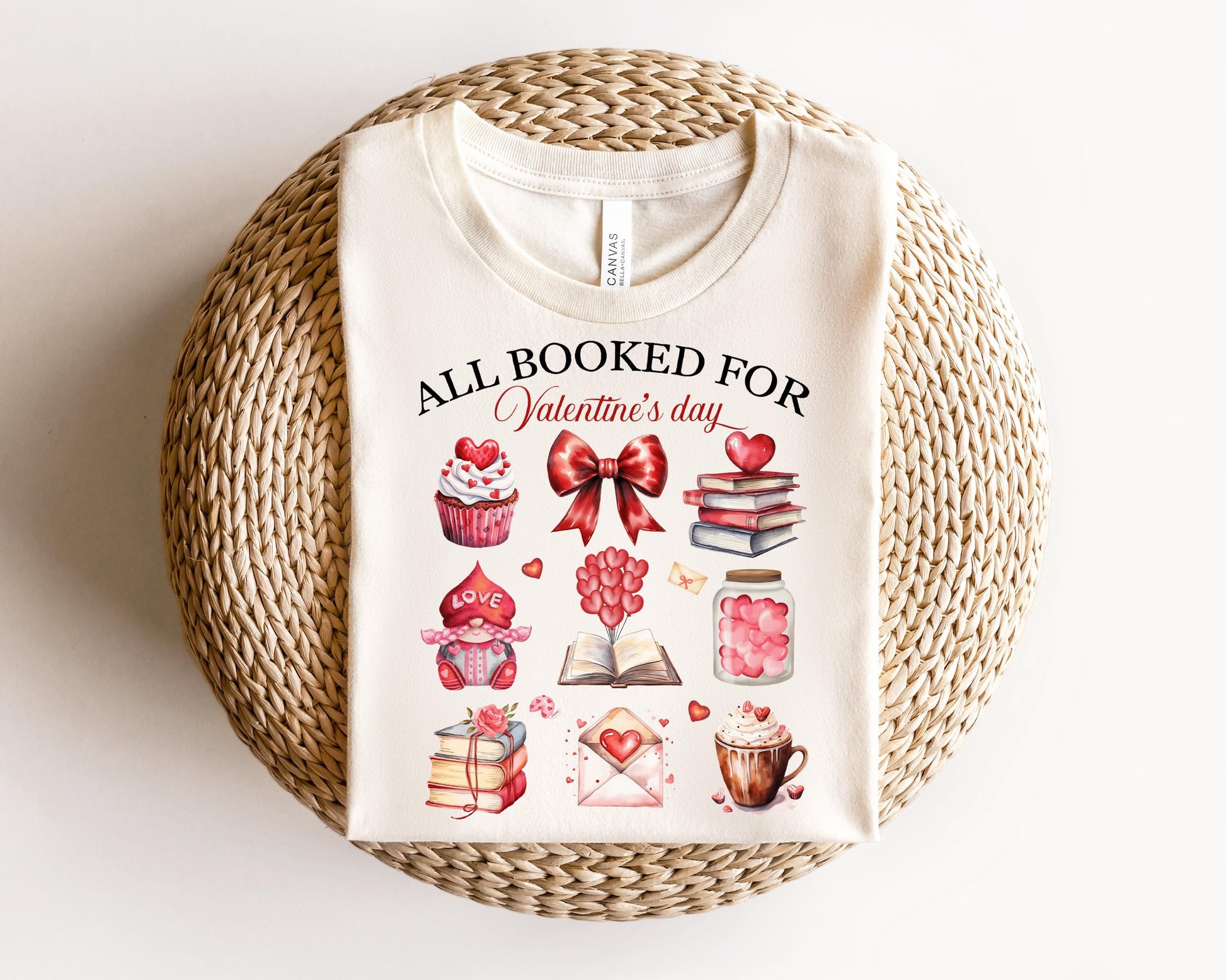 a t - shirt with a picture of books on it