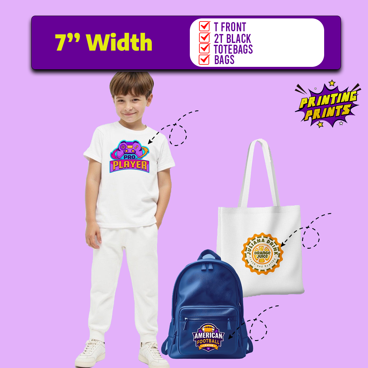 DTF Transfers By Size