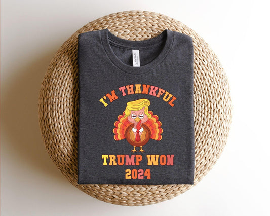 a t - shirt that says i&#39;m thanksgiving trump won 2012