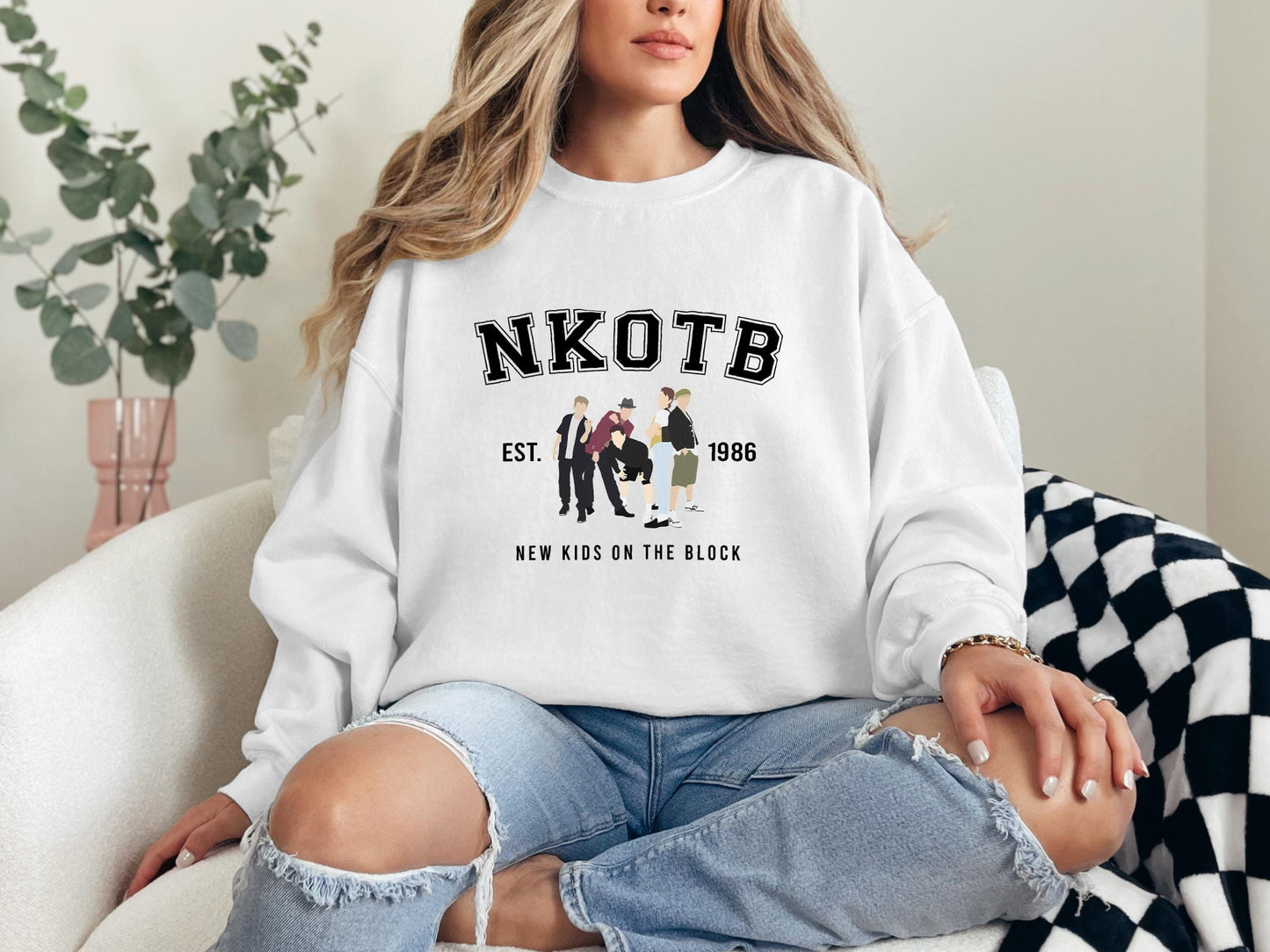 New Kids On The Block Sweatshirt, NKOTB Vintage Sweat, Classic Rock Concert Sweat, NKOTB 2024 Concert Sweat, NKOTB Group Concert Sweat